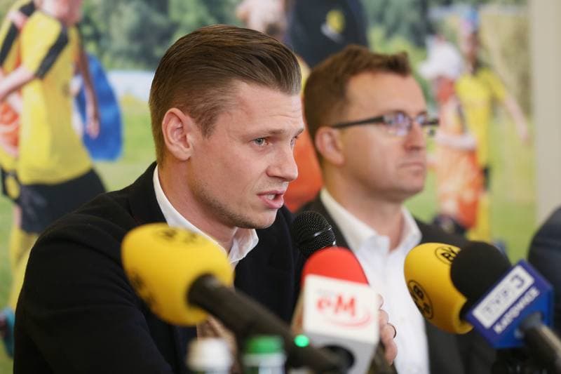 Football. Akademia im. Lukasza Piszczka. Press Conference. 19.03.2019
