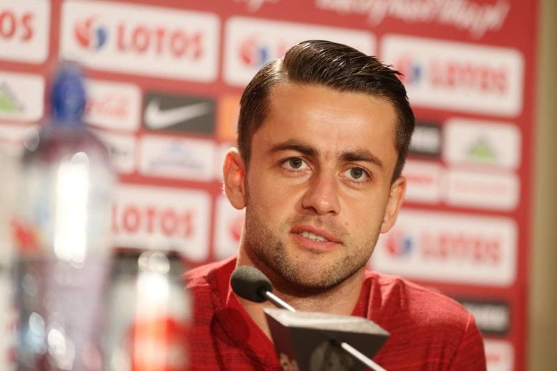 Football. Poland national team. Training. 09.10.2018