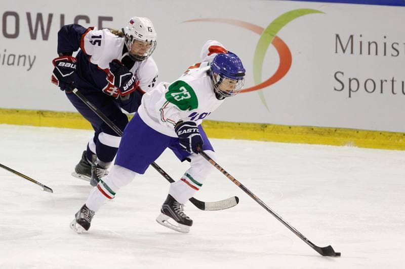 Ice Hockey. Women's World Championship. Slovakia - Italy. 09.04.2017