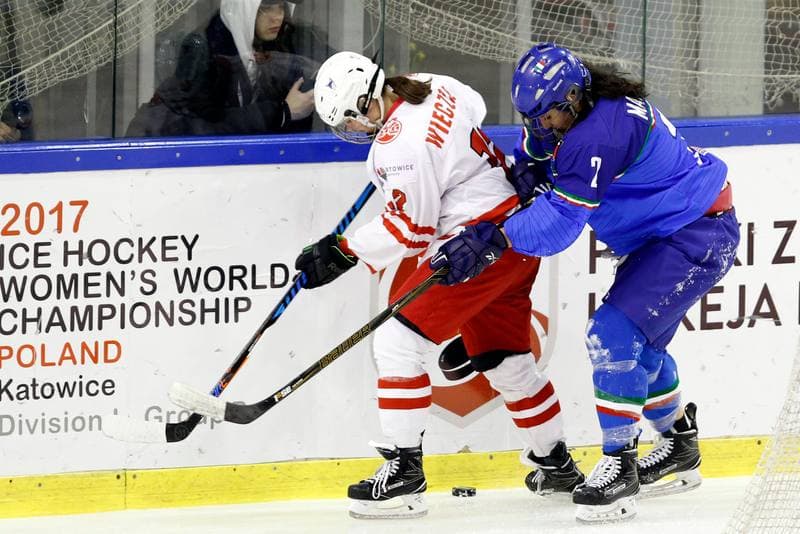 Ice Hockey. Women's World Championship. Poland - Italy. 11.04.2017