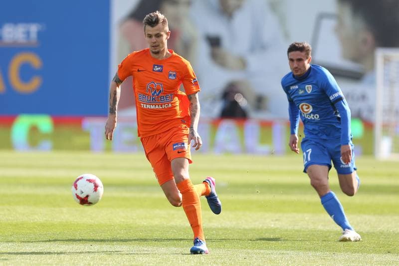 Football. Lotto Ekstraklasa. Bruk-Bet Termalica Nieciecza - Piast Gliwice. 17.04.2017