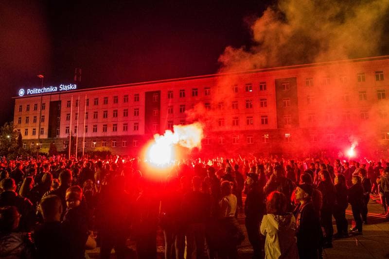 Football. Piast Gliwice. Celebration. 19.05.2019