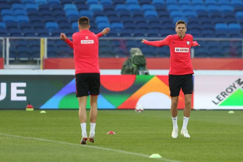 Football. Poland national team. Training. 13.10.2018