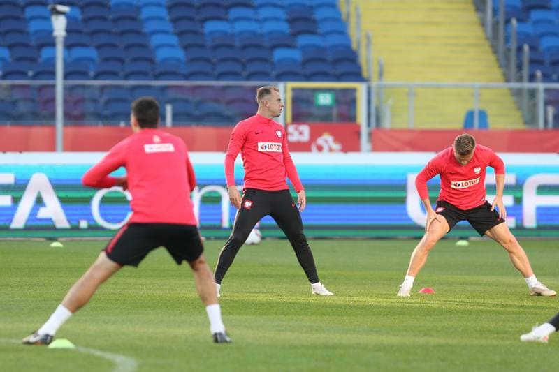 Football. Poland national team. Training. 13.10.2018