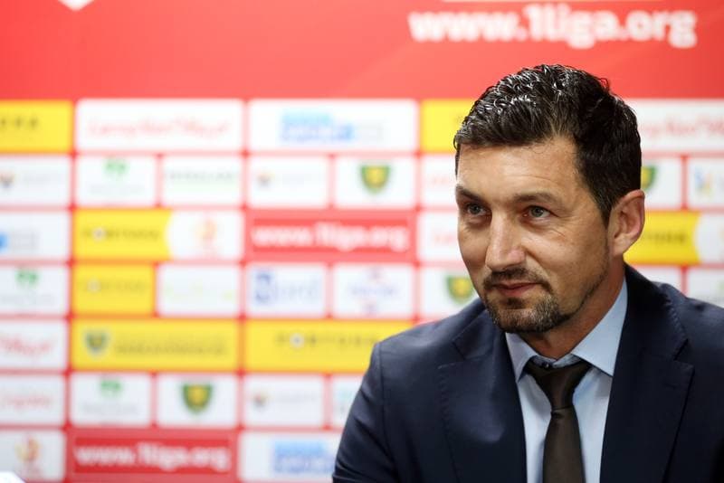 Football. GKS Katowice. Press Conference. 15.10.2018