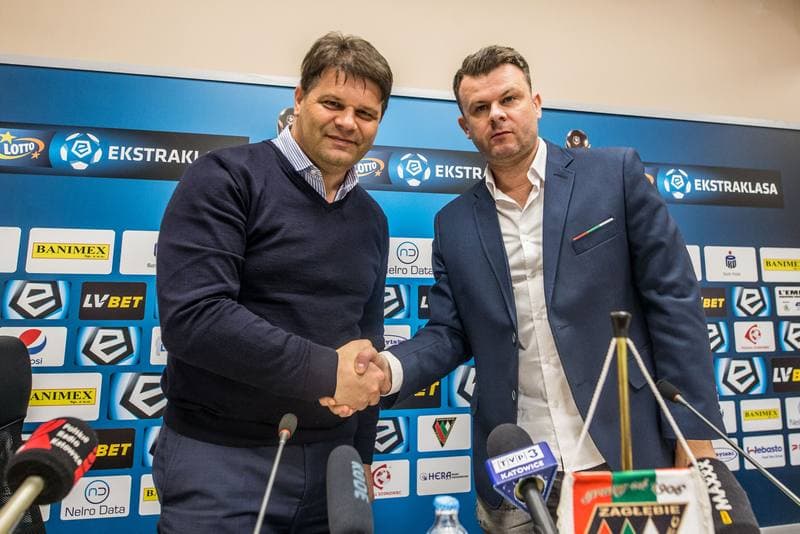 Football. Zaglebie Sosnowiec. Press Conference. 20.05.2019
