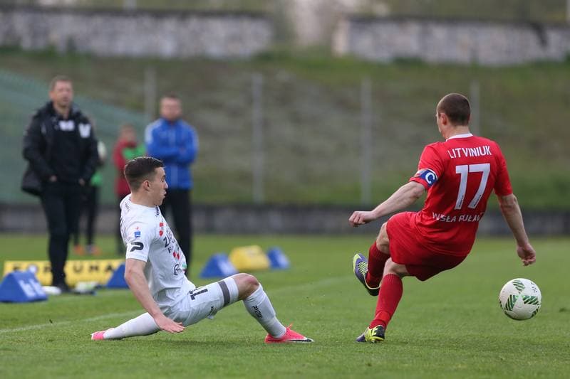 Football. Nice I Liga. Zaglebie Sosnowiec - Wisla Pulawy. 29.04.2017