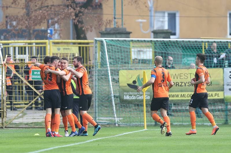 Football. Fortuna I Liga. GKS Katowice - Chrobry Glogow. 07.04.2019