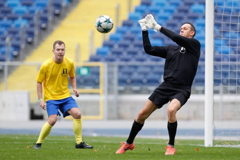 Football. Charity Match. Politicians - Journalists. 27.10.2018