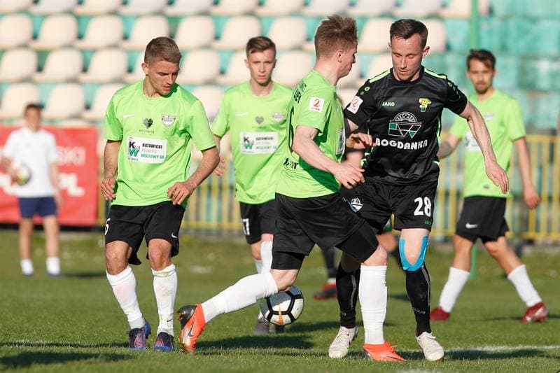 Football. II Liga. Rozwoj Katowice - Gornik Leczna. 18.04.2019