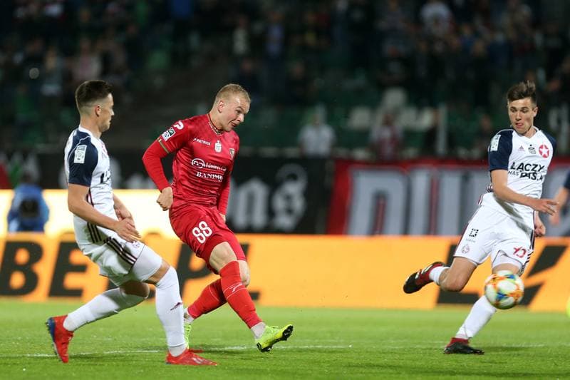 Football. Lotto Ekstraklasa. Zaglebie Sosnowiec - Wisla Krakow. 25.04.2019