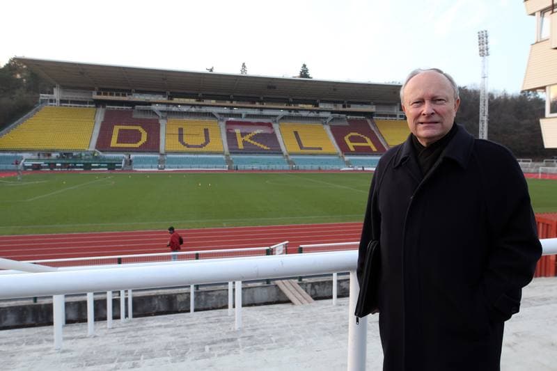 Football. Dukla Prague. Press Conference. 19.11.2018