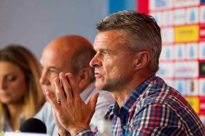 Football. Ruch Chorzow. Press Conference. 11.09.2017