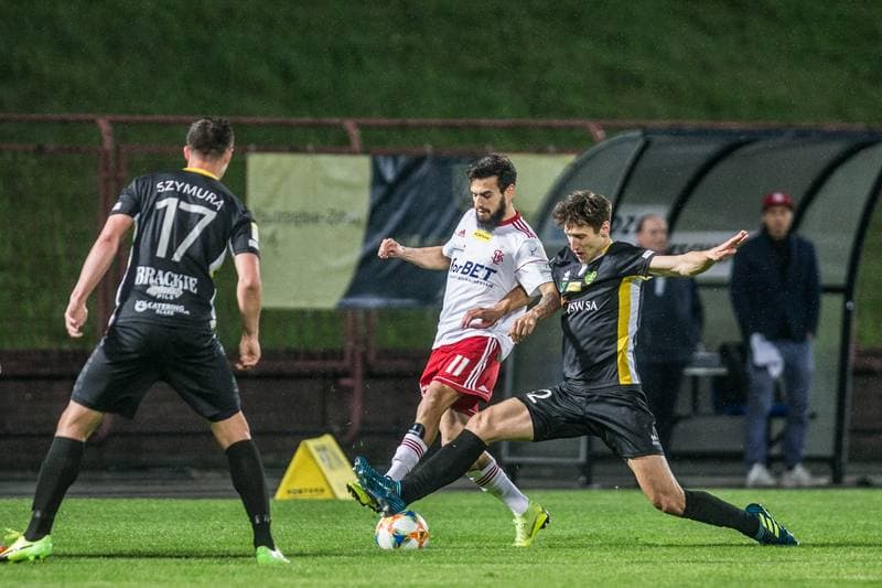 Football. Fortuna I Liga. GKS 1962 Jastrzebie - LKS Lodz. 04.05.2019