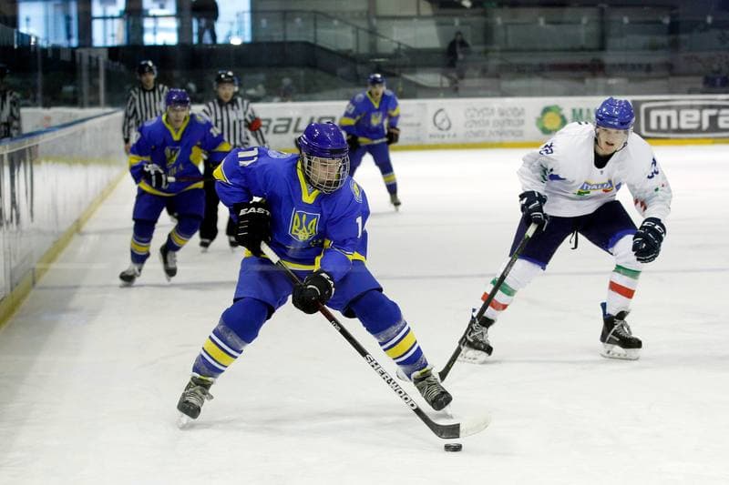 Ice Hockey. U20 World Championship Division 1B. Ukraine - Italy. 12.12.2018