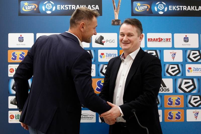 Football. Gornik Zabrze. Press Conference. 13.12.2018