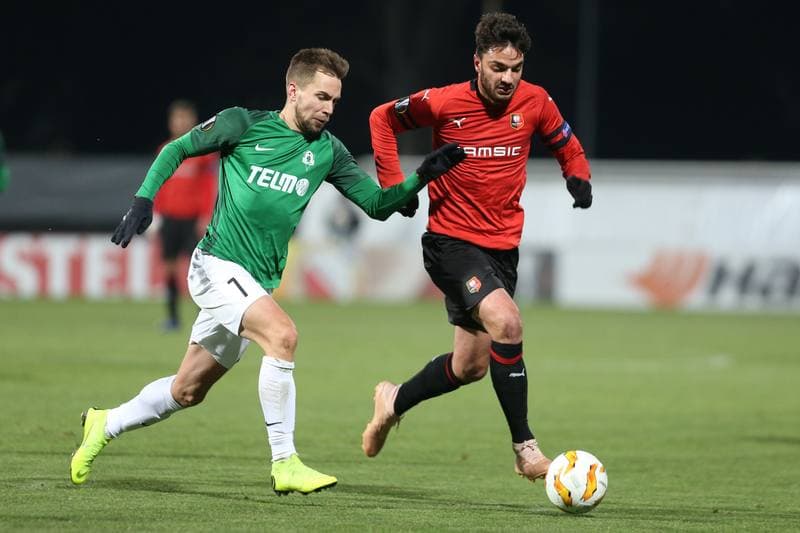 Football. UEFA Europa League. FK Jablonec - Stade Rennais FC. 29.11.2018