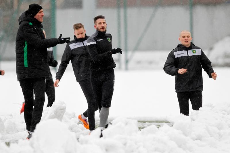 Football. GKS Katowice. Training. 14.01.2019