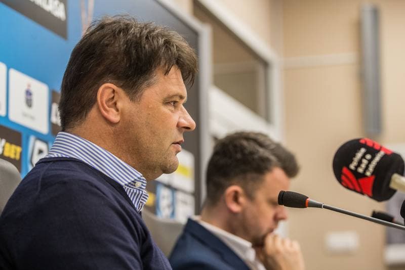 Football. Zaglebie Sosnowiec. Press Conference. 20.05.2019