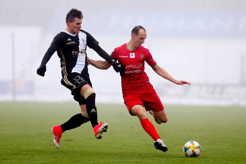 Football. Sparing. Zaglebie Sosnowiec - LKS Lodz. 03.02.2019