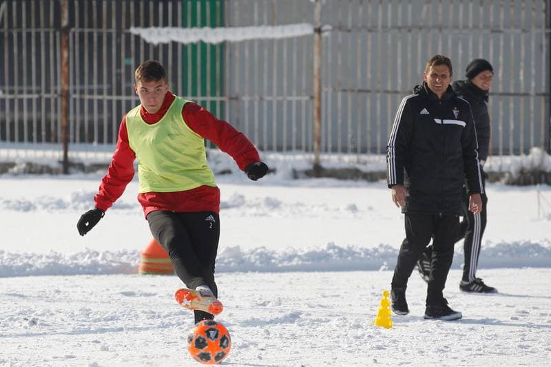 Football. Gornik Zabrze. Training. 05.02.2019