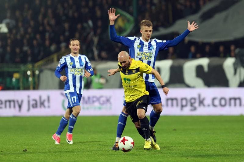 Football. Nice I Liga. GKS Katowice - Ruch Chorzow. 22.10.2017