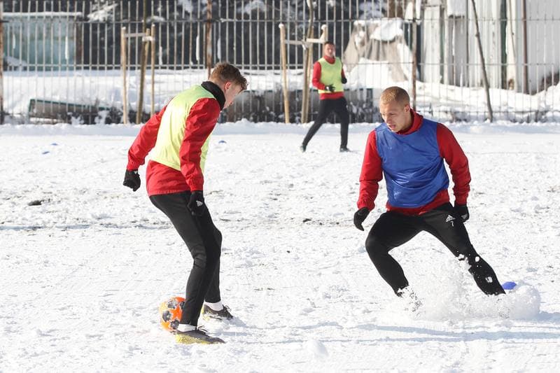 Football. Gornik Zabrze. Training. 05.02.2019