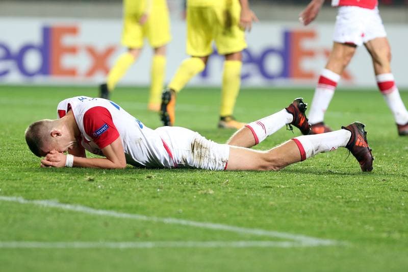 Football. UEFA Europa League. Slavia Prague - Villarreal CF. 02.11.2017