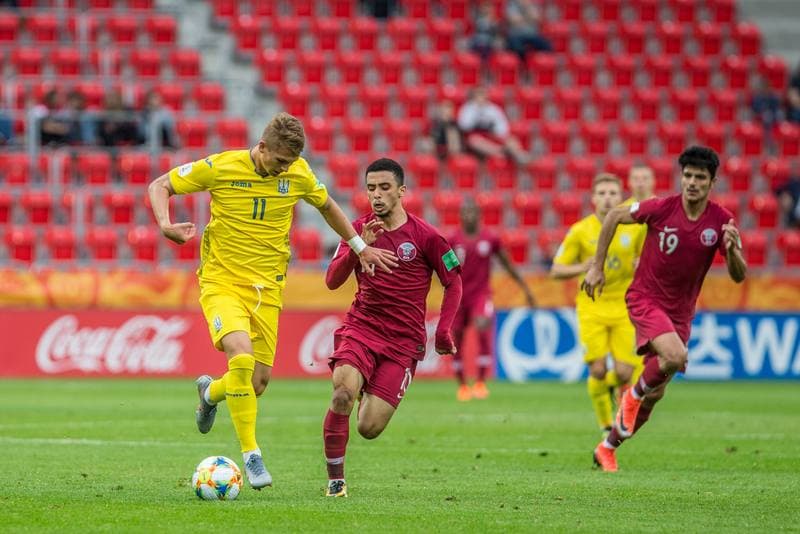 Football. FIFA U-20 World Cup. Qatar - Ukraine. 27.05.2019