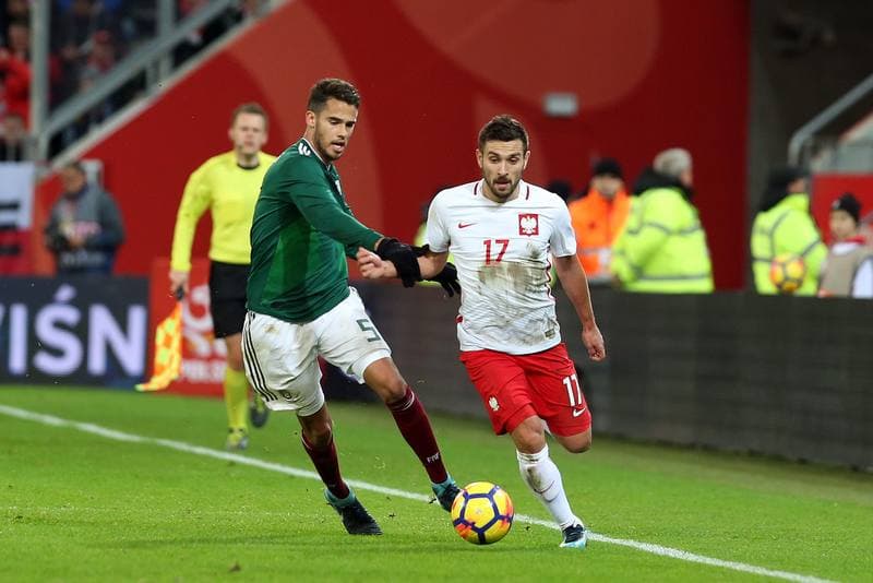 Football. International Friendly. Poland - Mexico. 13.11.2017