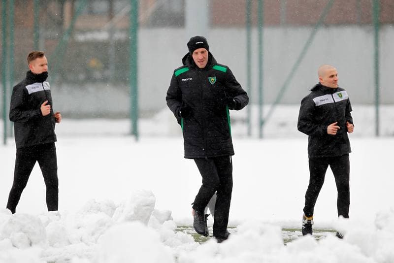 Football. GKS Katowice. Training. 14.01.2019