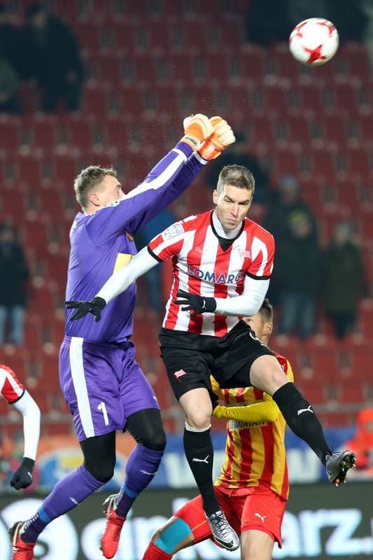 Football. Lotto Ekstraklasa. Cracovia Krakow - Korona Kielce. 04.12.2017