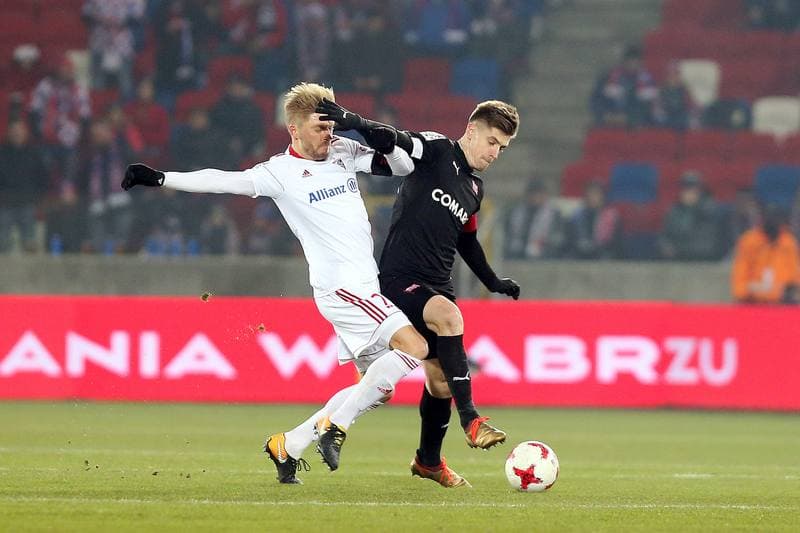 Football. Lotto Ekstraklasa. Gornik Zabrze - Cracovia Krakow. 18.12.2017
