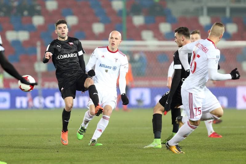 Football. Lotto Ekstraklasa. Gornik Zabrze - Cracovia Krakow. 18.12.2017