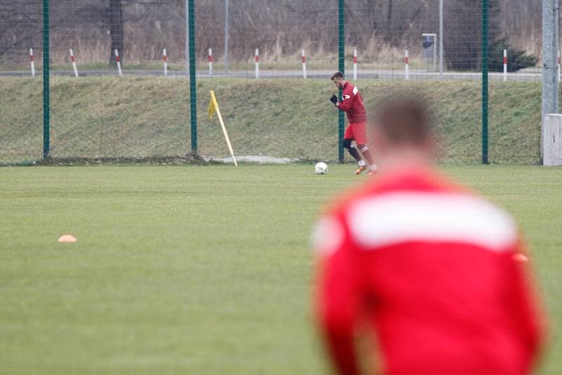 Football. Zaglebie Sosnowiec. Training. 08.01.2018