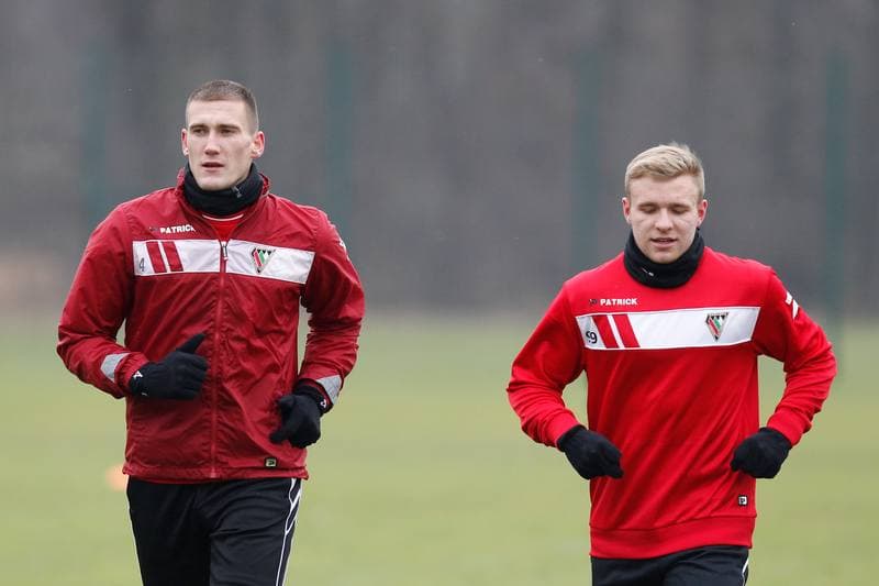 Football. Zaglebie Sosnowiec. Training. 08.01.2018