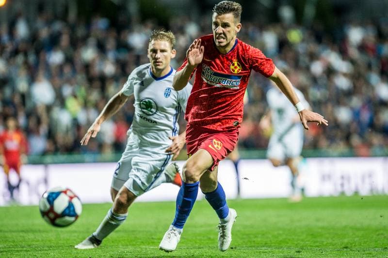 Football. UEFA Europa League. FK Mlada Boleslav - FCSB. 15.08.2019