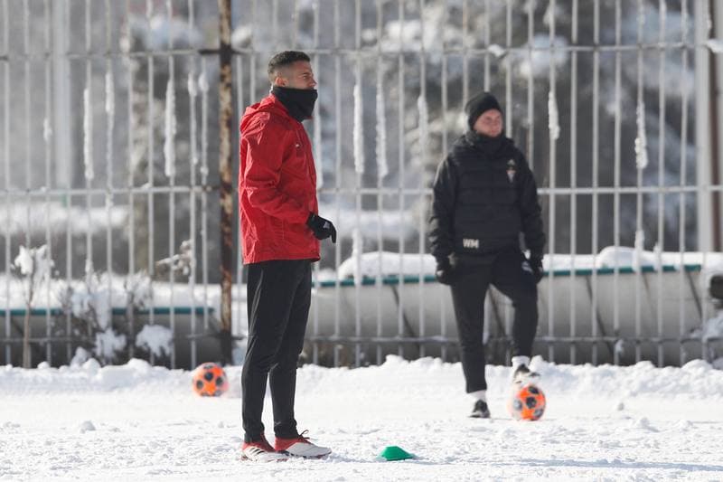 Football. Gornik Zabrze. Training. 05.02.2019