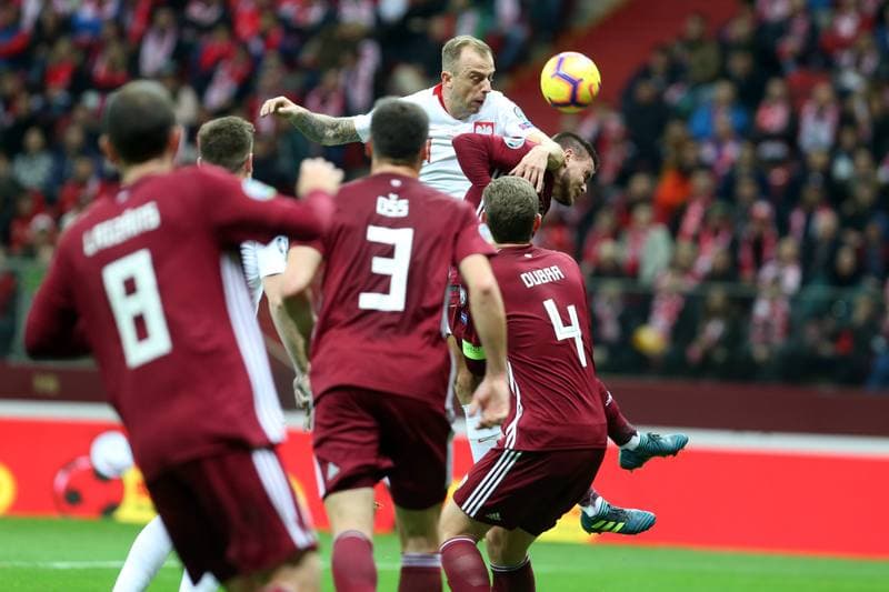 Football. Euro 2020 Qualifiers. Poland - Latvia. 24.03.2019