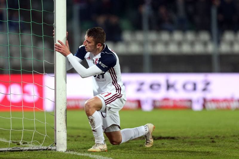 Football. Lotto Ekstraklasa. Zaglebie Sosnowiec - Wisla Krakow. 03.04.2019
