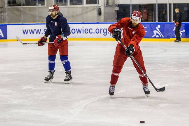 Ice Hockey. Poland national team. Training. 08.11.2019