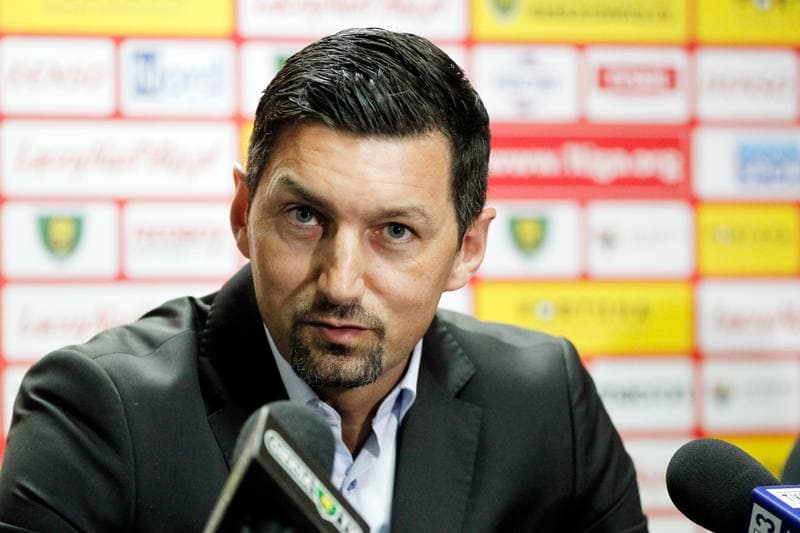 Football. GKS Katowice. Press Conference. 28.02.2019