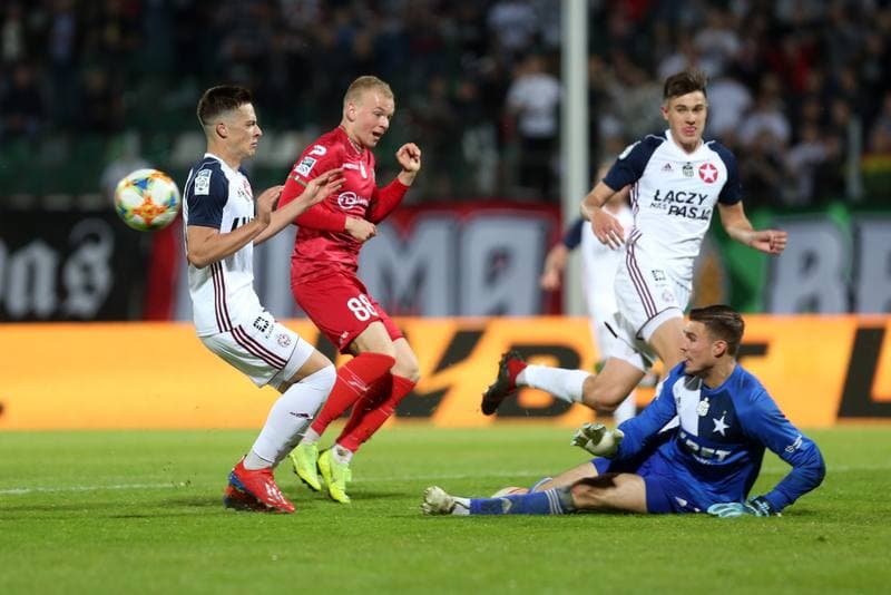 Football. Lotto Ekstraklasa. Zaglebie Sosnowiec - Wisla Krakow. 25.04.2019