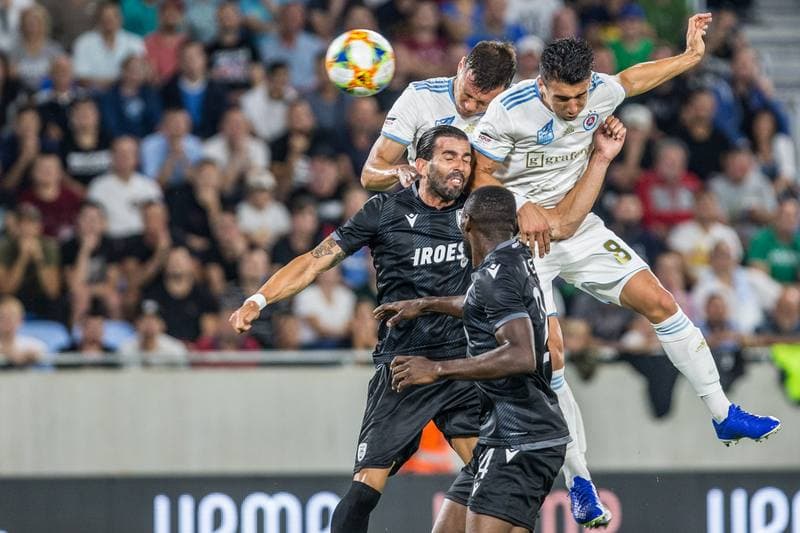 Football. UEFA Europa League. Slovan Bratislava - PAOK FC. 22.08.2019