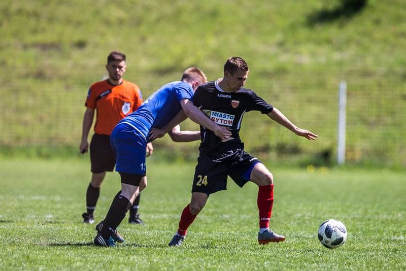 Football. Haiz IV Liga. Polonia Bytom - MKS Myszkow. 01.05.2019