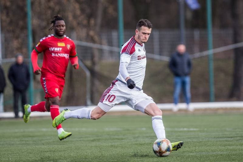 Football. Sparing. Zaglebie Sosnowiec - FK Zeleziarne Podbrezova. 29.01.2020