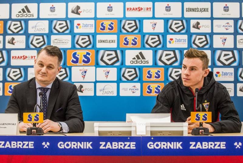 Football. Gornik Zabrze. Press Conference. 13.05.2019