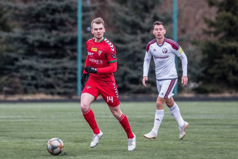 Football. Sparing. Zaglebie Sosnowiec - FK Zeleziarne Podbrezova. 29.01.2020