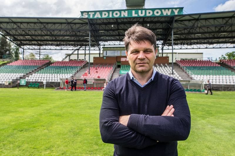 Football. Zaglebie Sosnowiec. Press Conference. 20.05.2019