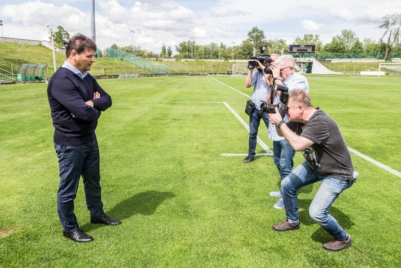 Football. Zaglebie Sosnowiec. Press Conference. 20.05.2019